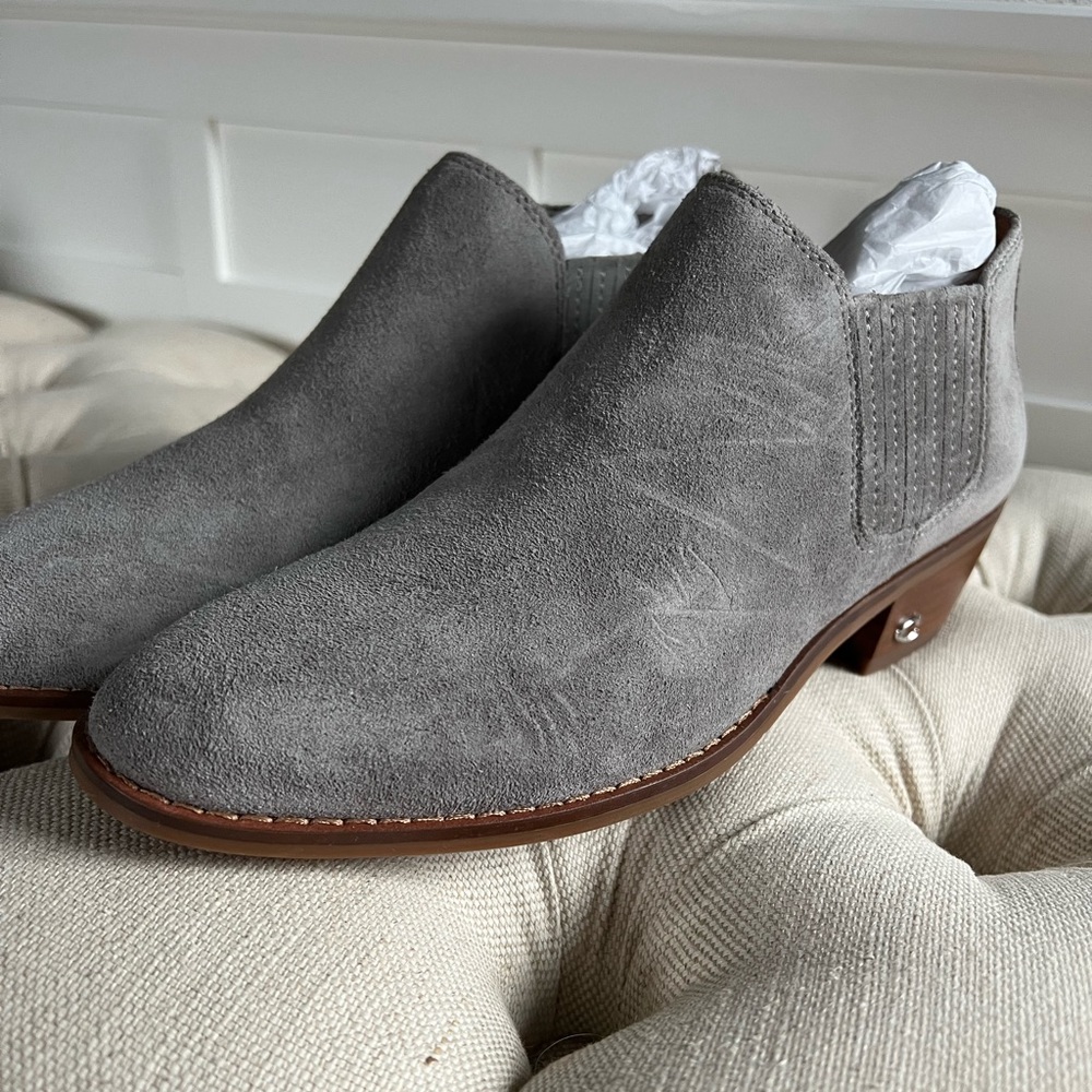 Suede Coach Booties brand new size 6.5